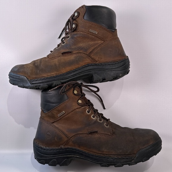 Wolverine Men’s Raider Waterproof Leather Work Boots Brown 9M main image 11